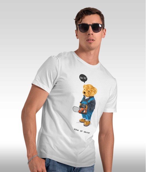Мъжка тениска с щампа Мечета Do it